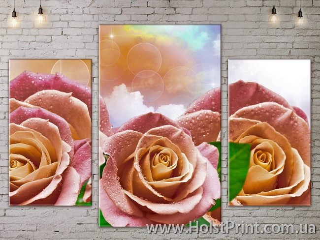 Модульные Картины, Цветы, Art. FLOW777193